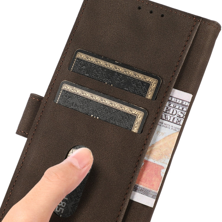 For Xiaomi Redmi K70E / POCO X6 Pro KHAZNEH Matte Texture Leather Phone Case(Brown)