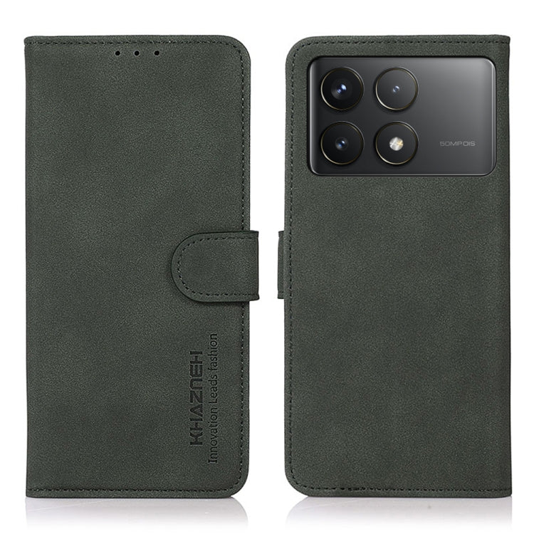 For Xiaomi Redmi K70 5G / K70 Pro 5G KHAZNEH Matte Texture Leather Phone Case(Green)