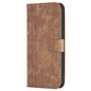 For Xiaomi Redmi Note 13 Pro 4G Global Plaid Embossed Leather Phone Case(Brown)
