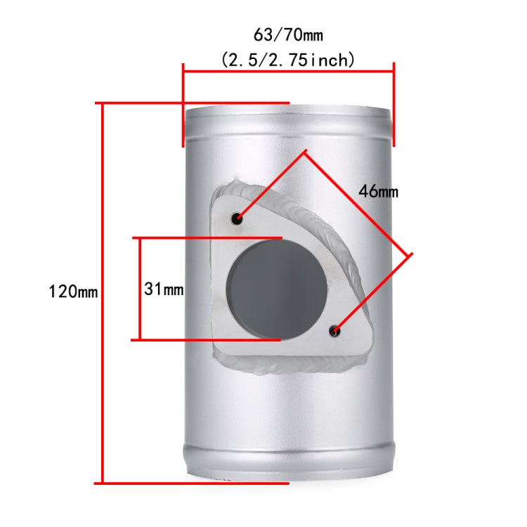 70mm XH-UN608 Car Modified Engine Air Flow Meter Flange Intake Sensor for Mazda Atenza / Axela