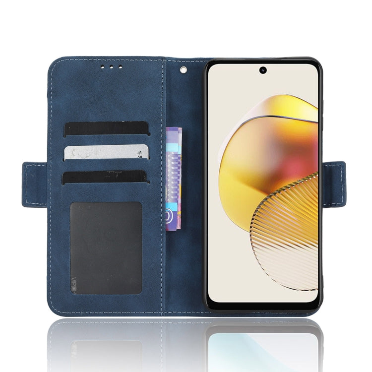For Motorola Moto G 5G 2023 Skin Feel Calf Texture Card Slots Leather Phone Case(Blue)