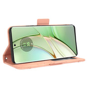 For Motorola Edge 40 Skin Feel Calf Texture Card Slots Leather Phone Case(Pink)
