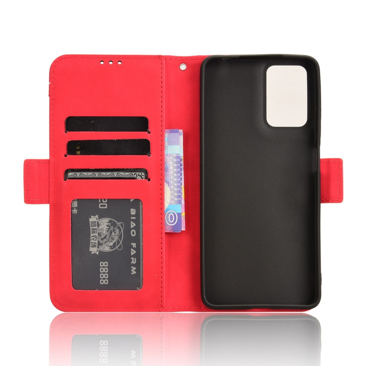 For Motorola Moto G04 / G24 Skin Feel Calf Texture Card Slots Leather Phone Case(Red)