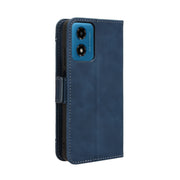 For Motorola Moto G04 / G24 Skin Feel Calf Texture Card Slots Leather Phone Case(Blue)