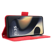 For Motorola Edge 2024 5G Skin Feel Calf Texture Card Slots Leather Phone Case(Red)