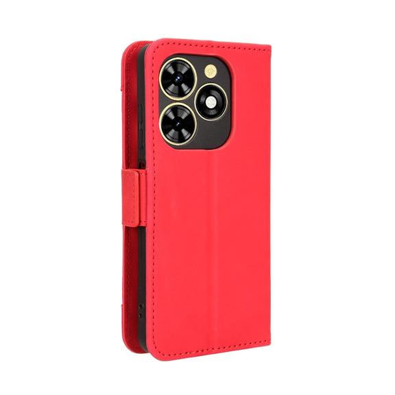 For Tecno Spark Go 2024 / Spark 20C Skin Feel Calf Texture Card Slots Leather Phone Case(Red)