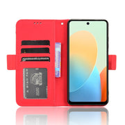 For Tecno Spark Go 2024 / Spark 20C Skin Feel Calf Texture Card Slots Leather Phone Case(Red)