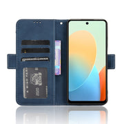 For Tecno Spark Go 2024 / Spark 20C Skin Feel Calf Texture Card Slots Leather Phone Case(Blue)