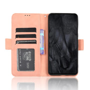 For Google Pixel 8 Pro Skin Feel Calf Texture Card Slots Leather Phone Case(Pink)