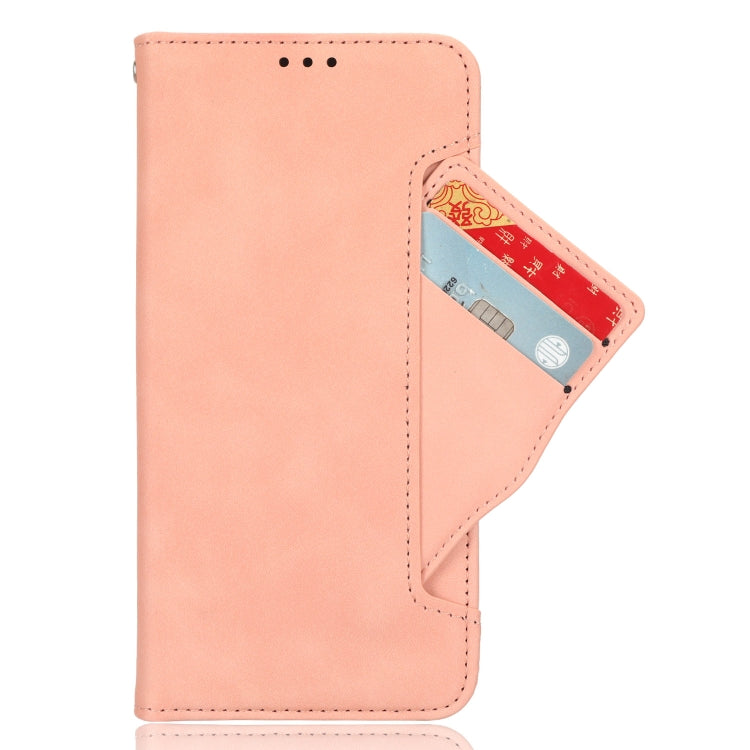 For Google Pixel 9 Pro Skin Feel Calf Texture Card Slots Leather Phone Case(Pink)