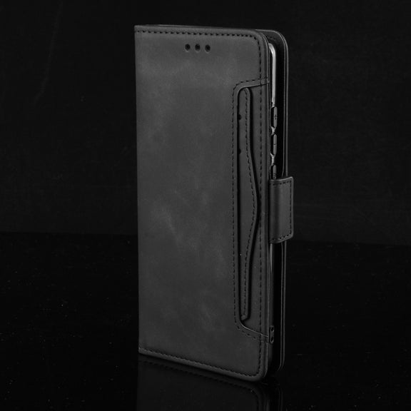 For Google Pixel 9 Pro Skin Feel Calf Texture Card Slots Leather Phone Case(Black)
