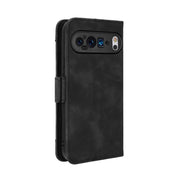 For Google Pixel 9 Pro Skin Feel Calf Texture Card Slots Leather Phone Case(Black)
