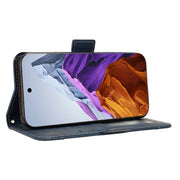 For Google Pixel 9 Pro Skin Feel Calf Texture Card Slots Leather Phone Case(Blue)
