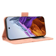 For Google Pixel 9 Skin Feel Calf Texture Card Slots Leather Phone Case(Pink)
