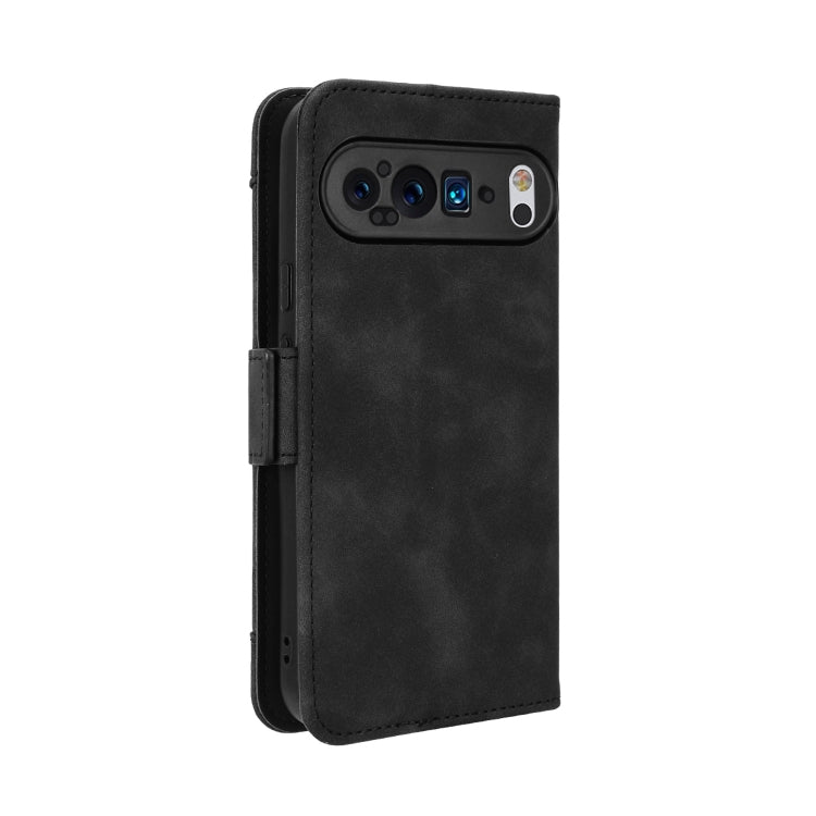 For Google Pixel 9 Skin Feel Calf Texture Card Slots Leather Phone Case(Black)