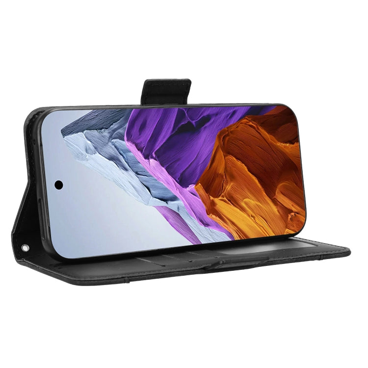 For Google Pixel 9 Skin Feel Calf Texture Card Slots Leather Phone Case(Black)