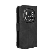 For Honor Magic6 Pro Skin Feel Calf Texture Card Slots Leather Phone Case(Black)