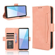 For Sony Xperia 10 VI 2024 Skin Feel Calf Texture Card Slots Leather Phone Case(Pink) - Sony Cases by PMC Jewellery | Online Shopping South Africa | PMC Jewellery | Buy Now Pay Later Mobicred