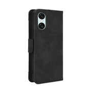 For Sony Xperia 10 VI 2024 Skin Feel Calf Texture Card Slots Leather Phone Case(Black)