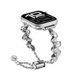 Ribbon Wave Metal Watch Band For Apple Watch Series 10 46mm(Silver) - free shipping - PMC TechLife - Order now!