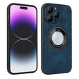 For iPhone 14 Pro Max Skin Feel Leather MagSafe Magnetic Phone Case(Blue) - iPhone 14 Pro Max Cases by PMC TechLife | Online Shopping South Africa | PMC TechLife