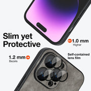For iPhone 13 Skin Feel Leather MagSafe Magnetic Phone Case(Grey)