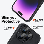 For iPhone 11 Pro Skin Feel Leather MagSafe Magnetic Phone Case(Black)