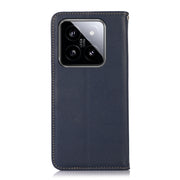 For Xiaomi 14 KHAZNEH Nappa Top Layer Cowhide Leather Phone Case(Blue)