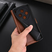 For vivo X100 5G AZNS Sheepskin Texture Flip Leather Phone Case(Red)