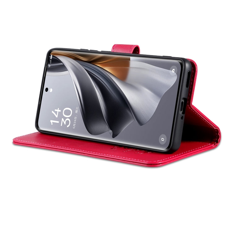 For vivo S18 Pro AZNS Sheepskin Texture Flip Leather Phone Case(Red)