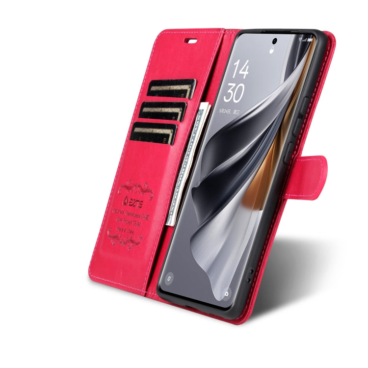 For vivo S18 Pro AZNS Sheepskin Texture Flip Leather Phone Case(Red)