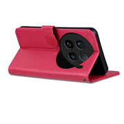 For vivo X100 Ultra AZNS Sheepskin Texture Flip Leather Phone Case(Red)