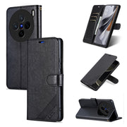 For vivo X200 AZNS Sheepskin Texture Flip Leather Phone Case(Black)