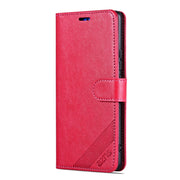 For vivo X200 AZNS Sheepskin Texture Flip Leather Phone Case(Red)