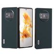 For Huawei Mate X3 ABEEL Genuine Leather Wave Black Edge Phone Case(Green) - Huawei Cases by PMC TechLife | Online Shopping South Africa | PMC TechLife