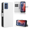 For Motorola Moto G Play 4G 2024 Diamond Texture Leather Phone Case(White) - Motorola Cases by PMC Jewellery | Online Shopping South Africa | PMC Jewellery | Buy Now Pay Later Mobicred