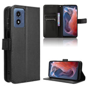 For Motorola Moto G Play 4G 2024 Diamond Texture Leather Phone Case(Black)