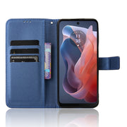 For Motorola Moto G Play 4G 2024 Diamond Texture Leather Phone Case(Blue)