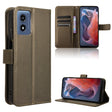 For Motorola Moto G Play 4G 2024 Diamond Texture Leather Phone Case(Brown) - Motorola Cases by PMC Jewellery | Online Shopping South Africa | PMC Jewellery | Buy Now Pay Later Mobicred