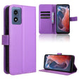 For Motorola Moto G Play 4G 2024 Diamond Texture Leather Phone Case(Purple) - Motorola Cases by PMC Jewellery | Online Shopping South Africa | PMC Jewellery | Buy Now Pay Later Mobicred