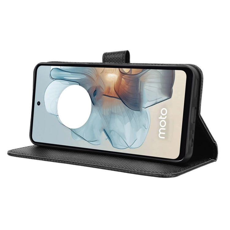 For Motorola Moto G Power 5G 2024 Diamond Texture Leather Phone Case(Black)