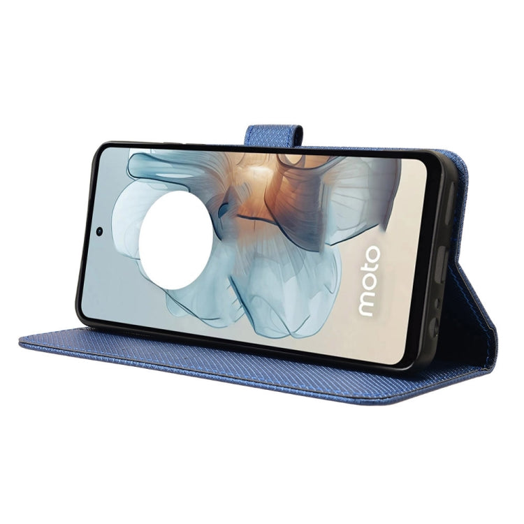 For Motorola Moto G Power 5G 2024 Diamond Texture Leather Phone Case(Blue)