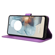 For Motorola Moto G Power 5G 2024 Diamond Texture Leather Phone Case(Purple)