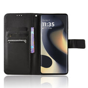 For Motorola Edge 2024 5G Diamond Texture Leather Phone Case(Black)