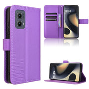 For Motorola Edge 2024 5G Diamond Texture Leather Phone Case(Purple)