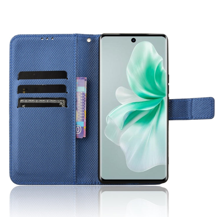 For vivo S18 5G / S18 Pro 5G Diamond Texture Leather Phone Case(Blue)