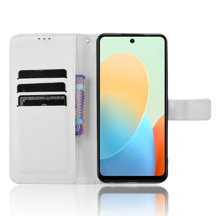 For Tecno Spark Go 2024 Diamond Texture Leather Phone Case(White)