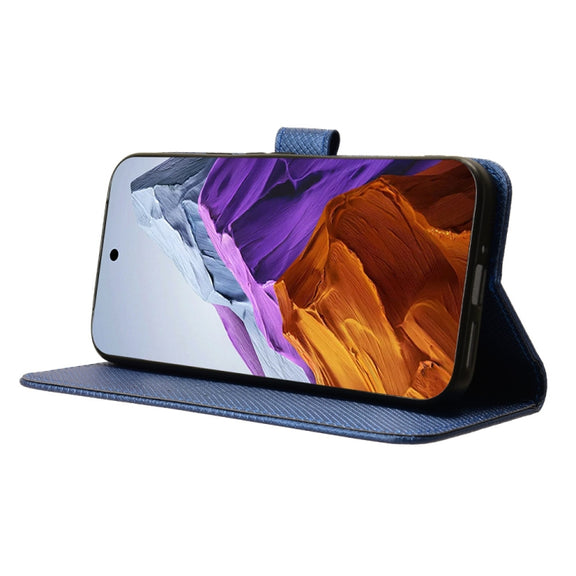 For Google Pixel 9 Pro Diamond Texture Leather Phone Case(Blue)