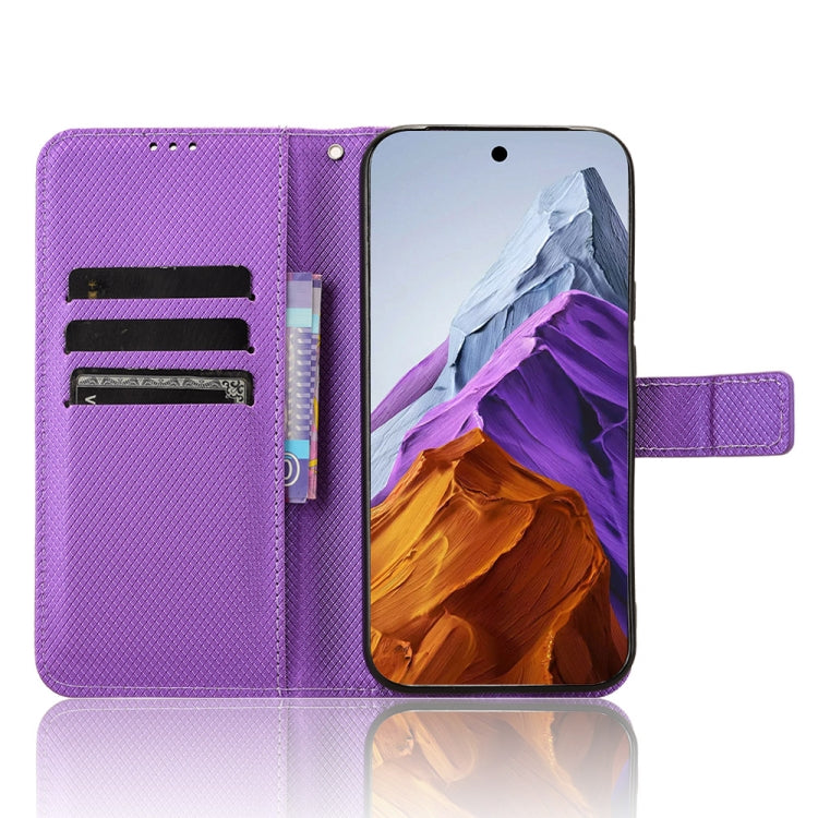 For Google Pixel 9 Pro Diamond Texture Leather Phone Case(Purple)