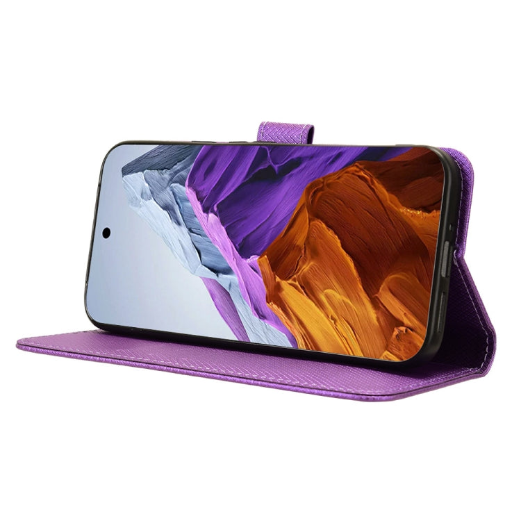 For Google Pixel 9 Pro Diamond Texture Leather Phone Case(Purple)